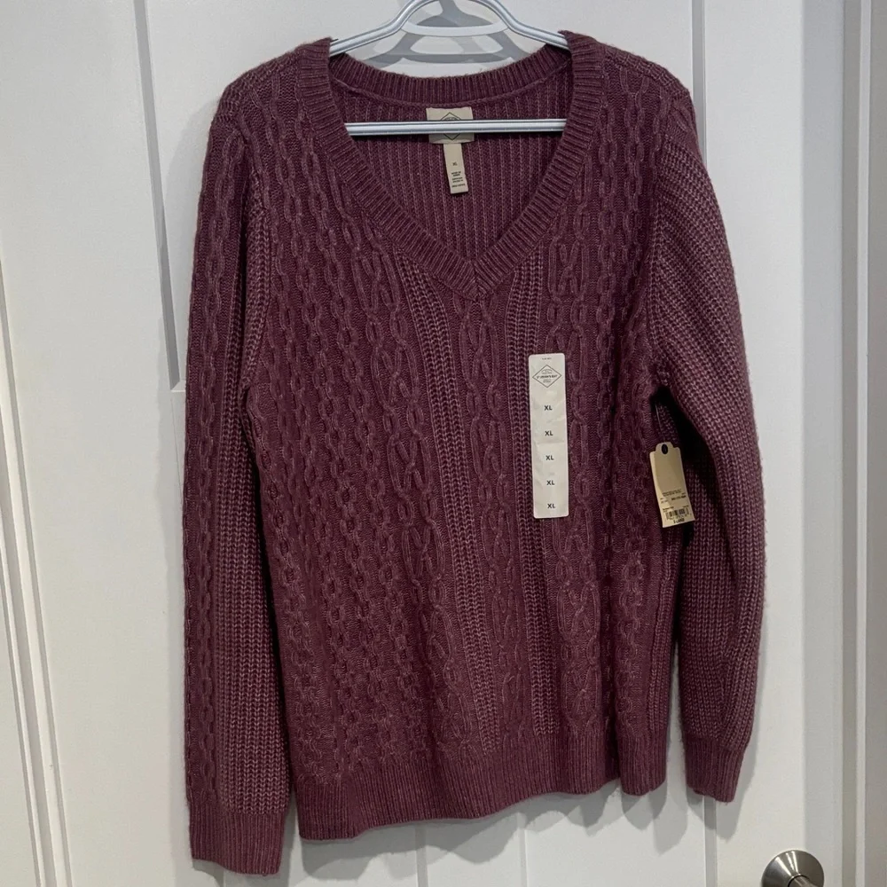 Home Crafted bundle Black and Pink Tote Bag & NWT Sweater size xl - Picture 2 of 5